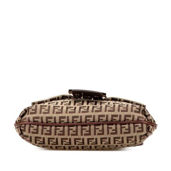 Pre-owned Fendi Zucchino Canvas Crossbody Brown
