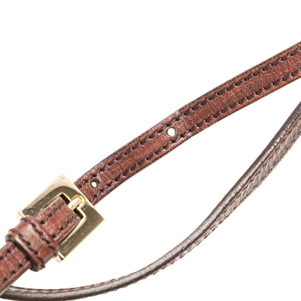 Pre-owned Fendi Zucchino Canvas Crossbody Brown