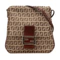 Miniatyrbild 1 av 10: Pre-owned Fendi Zucchino Canvas Crossbody Brown