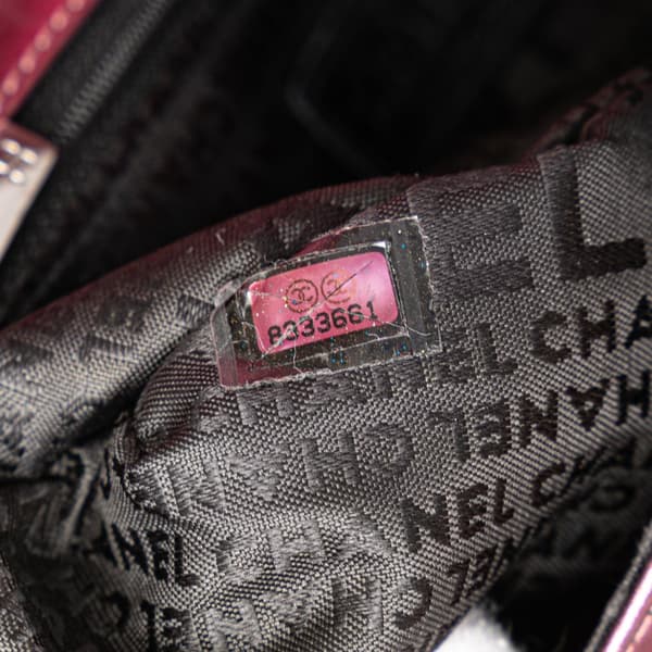 Pre-owned Chanel CC Quilted Iridescent Calfskin Full Single Flap Purple