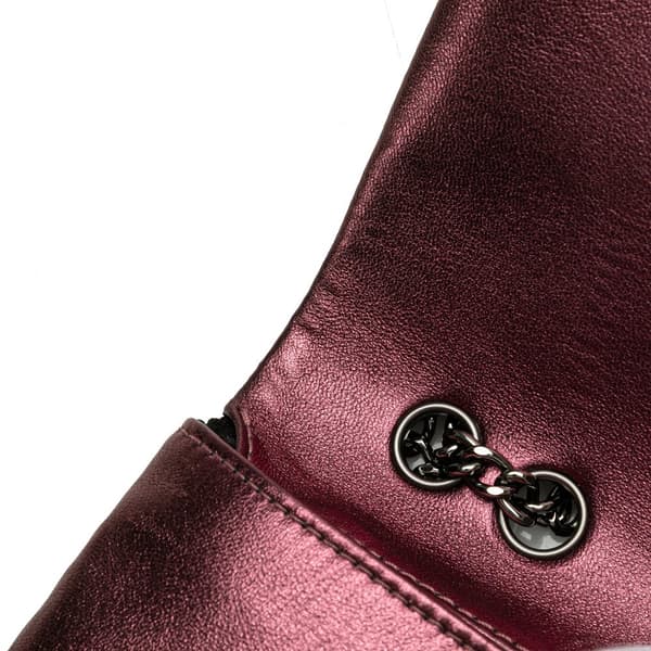 Pre-owned Chanel CC Quilted Iridescent Calfskin Full Single Flap Purple