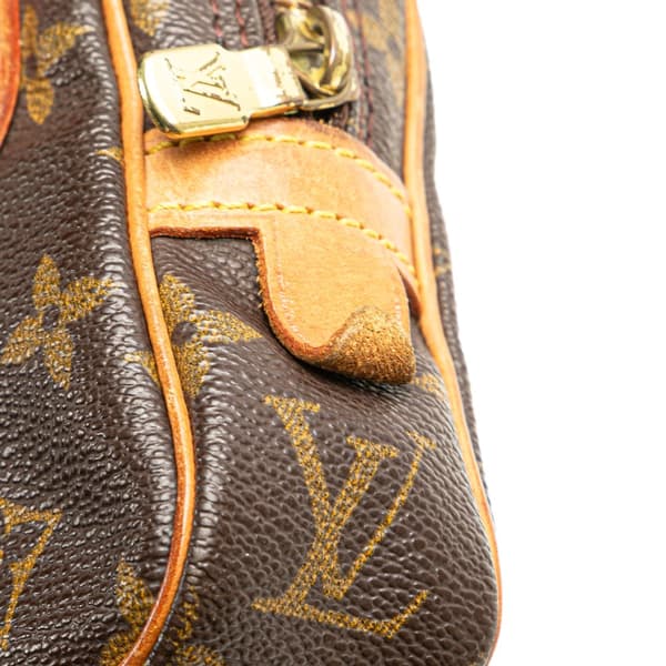 Pre-owned Louis Vuitton Monogram Pochette Marly Bandouliere Brown