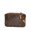Miniatyrbild 2 av 9: Pre-owned Louis Vuitton Monogram Pochette Marly Bandouliere Brown