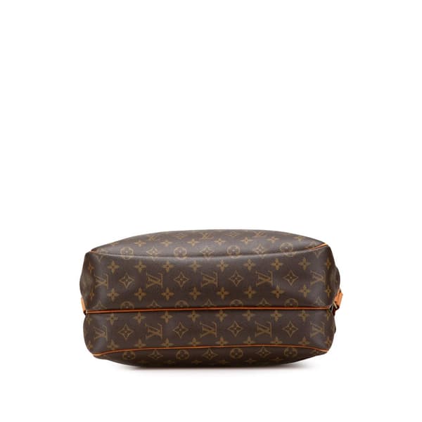 Pre-owned Louis Vuitton Monogram Reporter GM Brown