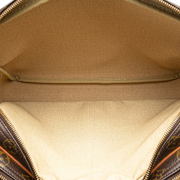 Pre-owned Louis Vuitton Monogram Reporter GM Brown