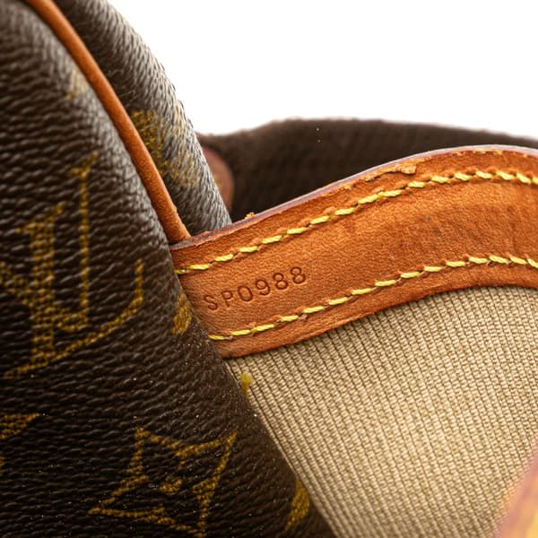 Pre-owned Louis Vuitton Monogram Reporter GM Brown
