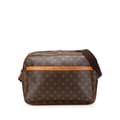 Miniatyrbillede 1 af 10: Pre-owned Louis Vuitton Monogram Reporter GM Brown