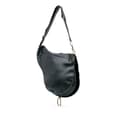 Miniatyrbillede 2 af 10: Pre-owned Dior Leather Baudrier Saddle Bag Black