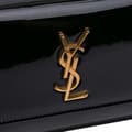 Miniatyrbild 6 av 9: Pre-owned Saint Laurent Small Patent Monogram Sunset Crossbody Black