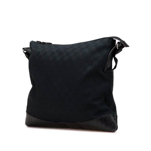 Pre-owned Gucci Medium GG Canvas Crossbody Blue