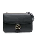 Miniatyrbild 1 av 7: Pre-owned Gucci Medium Dollar Calfskin Interlocking G Crossbody Black