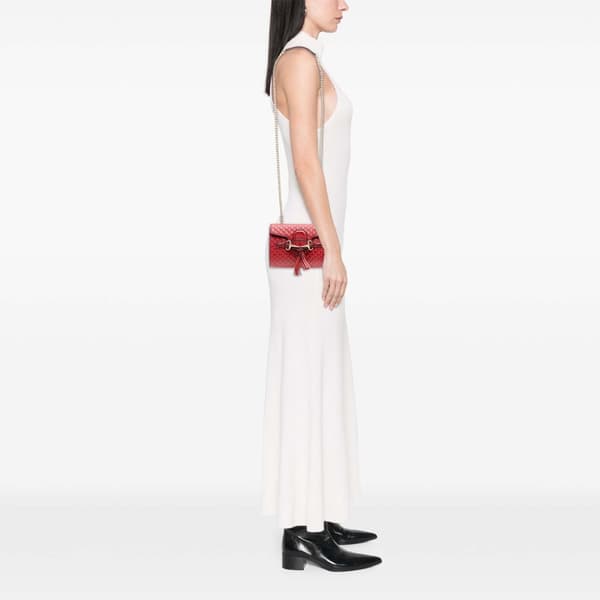 Pre-owned Gucci Mini Microguccissima Emily Crossbody Red