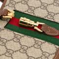 Miniatyrbild 8 av 10: Pre-owned Gucci Mini GG Supreme Jackie 1961 Crossbody Brown