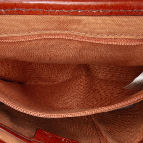 Pre-owned Burberry Haymarket Check Coated Canvas Brickfield Crossbody Brown