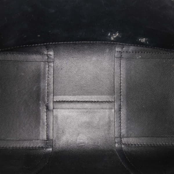 Pre-owned Versace Vitello Barocco Virtus Flap Black