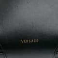 Miniatyrbild 7 av 10: Pre-owned Versace Vitello Barocco Virtus Flap Black