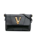 Miniatyrbild 1 av 10: Pre-owned Versace Vitello Barocco Virtus Flap Black
