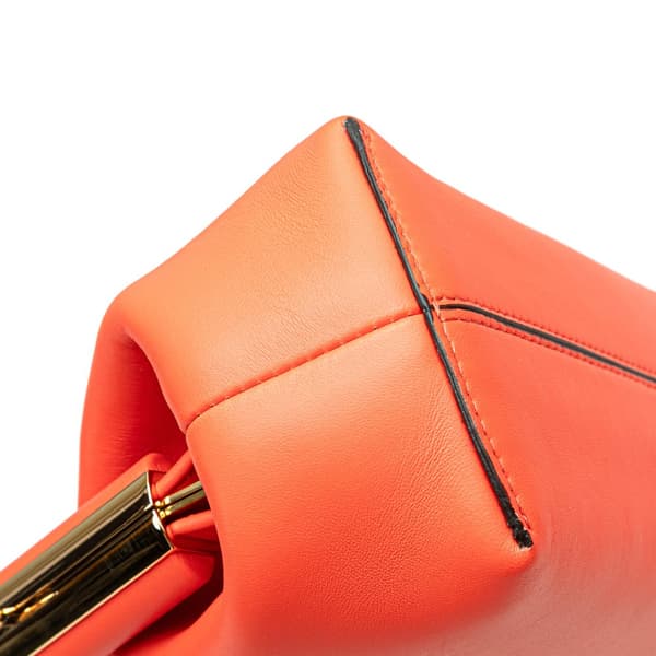 Pre-owned Fendi Small Nappa Fendi First Crossbody Orange