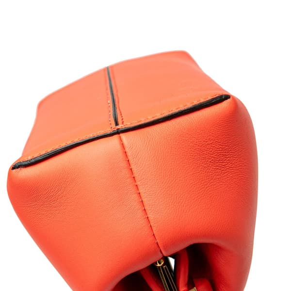 Pre-owned Fendi Small Nappa Fendi First Crossbody Orange