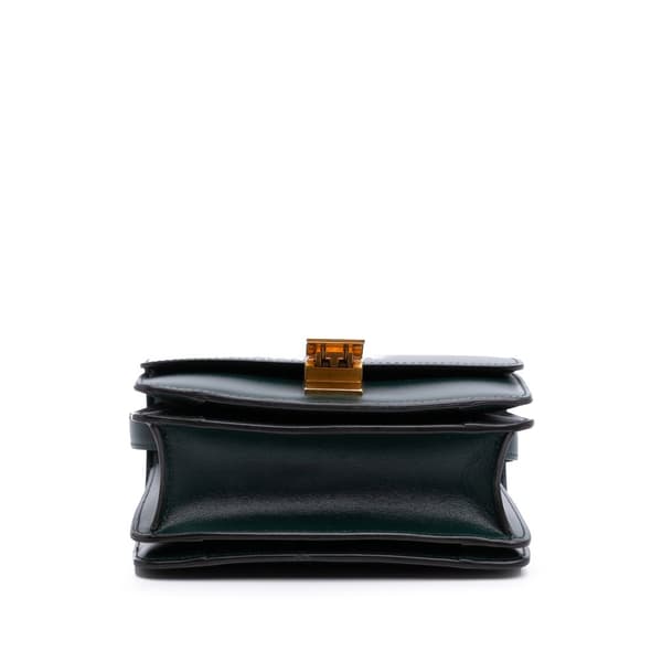 Pre-owned Celine Small Calfskin Classic Box Green