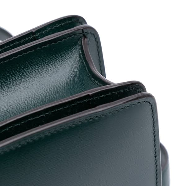 Pre-owned Celine Small Calfskin Classic Box Green