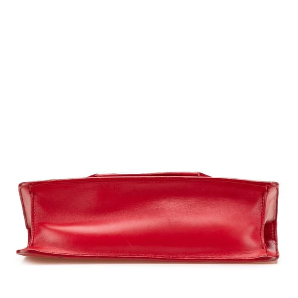 Pre-owned Saint Laurent Small Leather Betty Crossbody Red