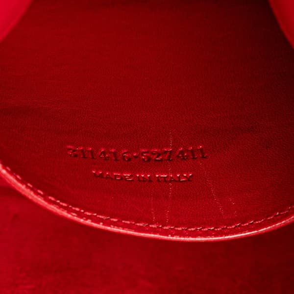 Pre-owned Saint Laurent Small Leather Betty Crossbody Red