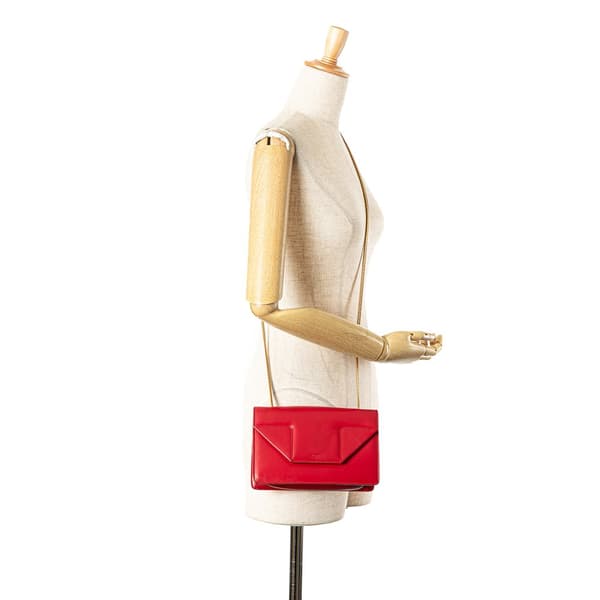 Pre-owned Saint Laurent Small Leather Betty Crossbody Red