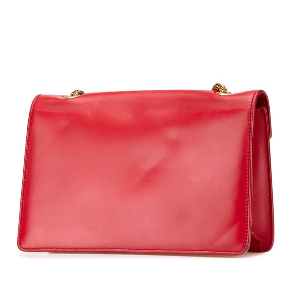 Pre-owned Saint Laurent Small Leather Betty Crossbody Red