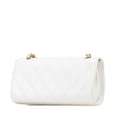 Pikkukuva 2 / 10: Pre-owned Chanel Small CC Quilted Lambskin Flap Clutch on Chain White