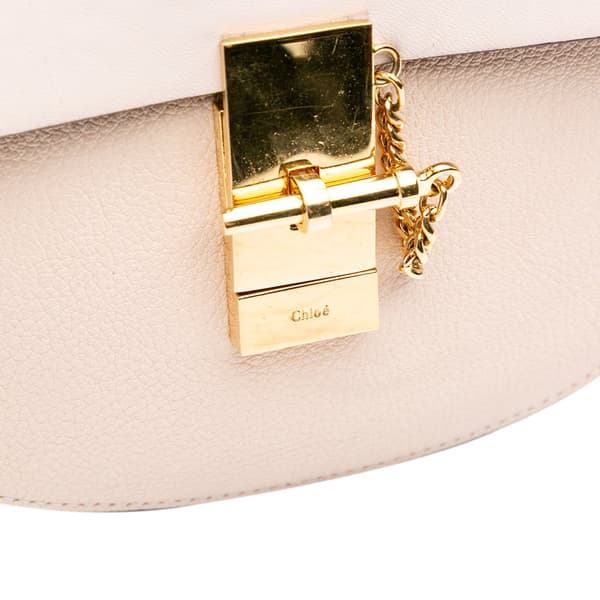 Pre-owned Chloé Mini Leather Drew Crossbody Brown