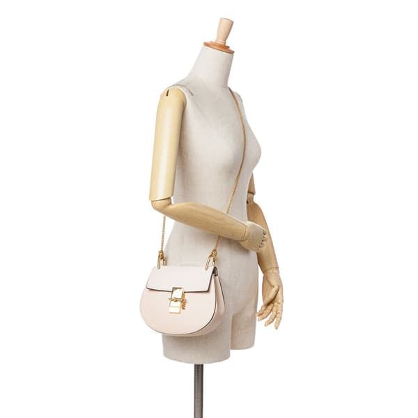 Pre-owned Chloé Mini Leather Drew Crossbody Brown