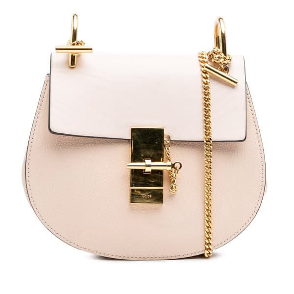 Pre-owned Chloé Mini Leather Drew Crossbody Brown