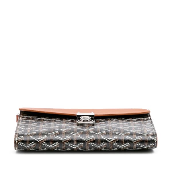 Pre-owned Goyard Goyardine Chypre Wallet Pouch Black