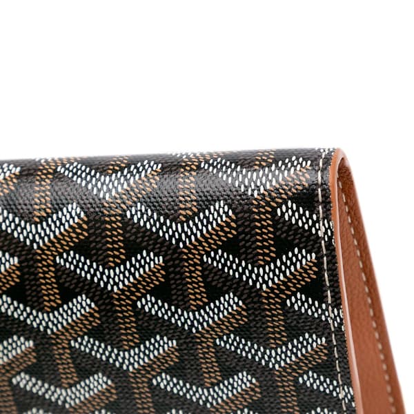 Pre-owned Goyard Goyardine Chypre Wallet Pouch Black