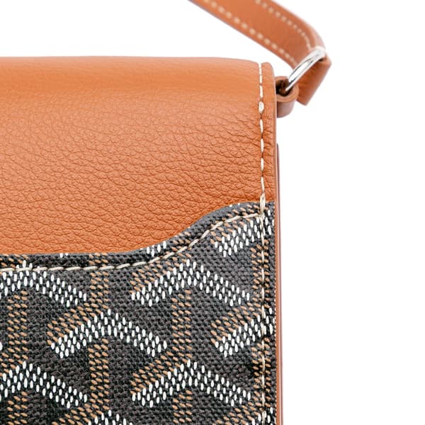 Pre-owned Goyard Goyardine Chypre Wallet Pouch Black