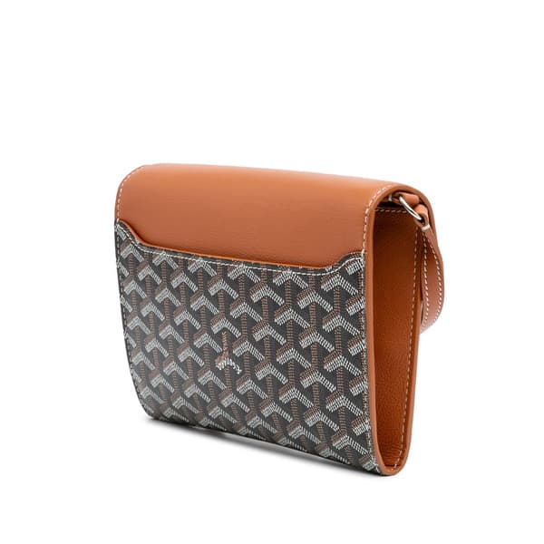 Pre-owned Goyard Goyardine Chypre Wallet Pouch Black