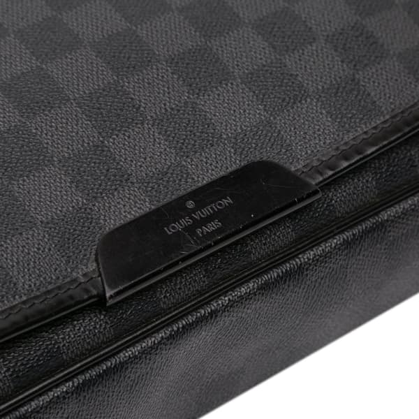 Pre-owned Louis Vuitton Damier Graphite Daniel MM Black