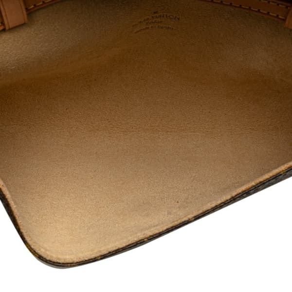 Pre-owned Louis Vuitton Monogram Pochette Twin PM Brown