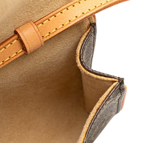 Pre-owned Louis Vuitton Monogram Pochette Twin PM Brown