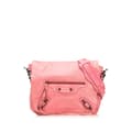 Pikkukuva 1 / 10: Pre-owned Balenciaga Lambskin Motocross Classic Folk Crossbody Pink