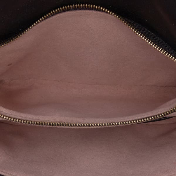 Pre-owned Louis Vuitton Monogram Embossed Pochette Coussin Black
