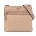 Miniatyrbild 1 av 10: Pre-owned Gucci GG Supreme Flat Messenger Bag Brown