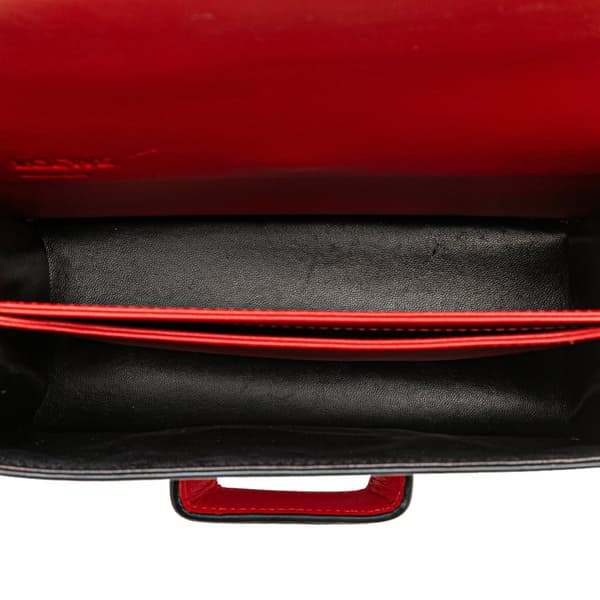 Pre-owned LOEWE Medium Leather Barcelona Crossbody Red