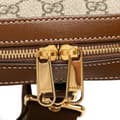 Miniatyrbild 8 av 10: Pre-owned Gucci GG Supreme Interlocking G Sling Bag Brown