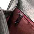 Miniatyrbild 7 av 10: Pre-owned Chanel Old Medium Quilted Crumpled Calfskin Studded Boy Flap Black