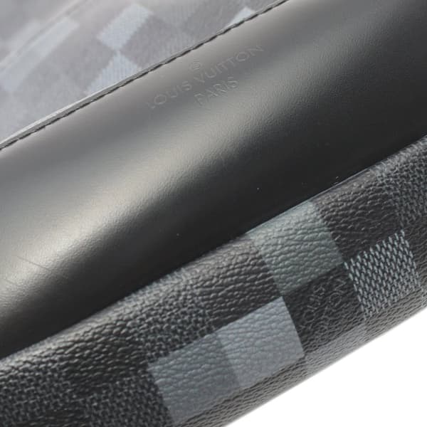 Pre-owned Louis Vuitton Damier Graphite Pixel Avenue Sling Black