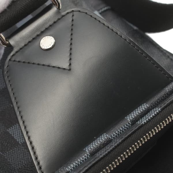 Pre-owned Louis Vuitton Damier Graphite Pixel Avenue Sling Black