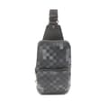 Miniatyrbild 1 av 10: Pre-owned Louis Vuitton Damier Graphite Pixel Avenue Sling Black
