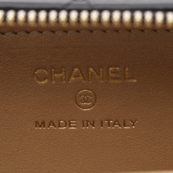 Pre-owned Chanel Extra Mini CC Quilted Golden Plate Vanity Crossbody Black